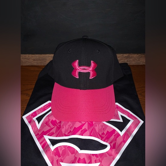 Black and pink Under Armour Hat NWOT - Picture 1 of 4